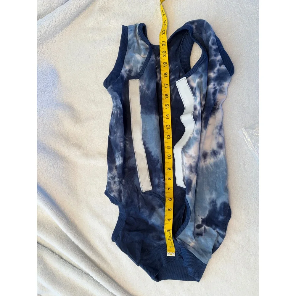 Lukovee Dog Recovery Suit Blue Tie Dye XXL Surgery Vest PRO-PS43-TBL-XXL
